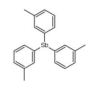 tris(3-methylphenyl)stibine Structure