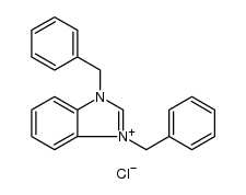 1,3-二苄基-1H-苯并[d]咪唑-3-鎓氯化物结构式