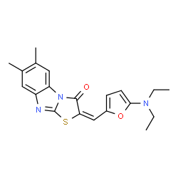 Thiazolo[3,2-a]benzimidazol-3(2H)-one,2-[[5-(diethylamino)-2-furanyl]methylene]-6,7-dimethyl- picture