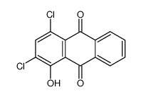 2,4-dichloro-1-hydroxyanthracene-9,10-dione结构式
