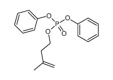 diphenyl 3-methyl-3-buten-1-yl phosphate结构式