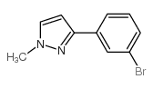 3-(3-溴苯基)-1-甲基-1H-吡唑结构式