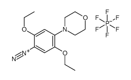 2,5-diethoxy-4-(morpholin-4-yl)benzenediazonium hexafluorophosphate Structure
