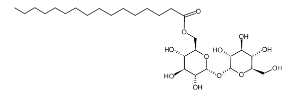 6-O-palmitoyl-α,α-trehalose Structure