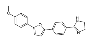 2-[4-[5-(4-methoxyphenyl)furan-2-yl]phenyl]-4,5-dihydro-1H-imidazole Structure