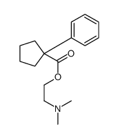 2-(dimethylamino)ethyl 1-phenylcyclopentane-1-carboxylate结构式