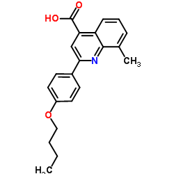 2-(4-Butoxyphenyl)-8-methyl-4-quinolinecarboxylic acid结构式