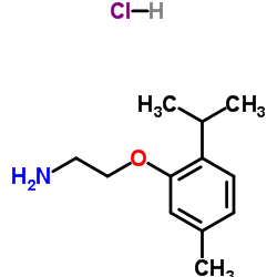 2-(2-Isopropyl-5-methylphenoxy)ethanamine hydrochloride (1:1) Structure
