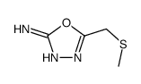 1,3,4-Oxadiazol-2-amine, 5-[(methylthio)methyl]- (9CI)结构式