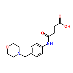 N-(4-MORPHOLIN-4-YLMETHYL-PHENYL)-SUCCINAMIC ACID结构式