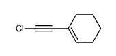 1-(chloroethynyl)cyclohex-1-ene结构式