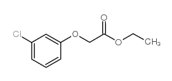 (3-氯苯氧基)乙酸乙酯结构式