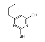 2-mercapto-6-propylpyrimidin-4-ol structure