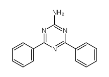 2-氨基-4,6-二苯基-1,3,5-三嗪结构式