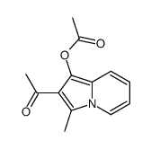 (2-acetyl-3-methylindolizin-1-yl) acetate结构式