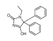 1-ethyl-5,5-diphenylimidazolidine-2,4-dione结构式
