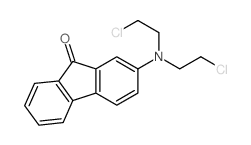 2-[bis(2-chloroethyl)amino]fluoren-9-one结构式