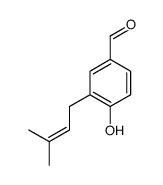4-hydroxy-3-(3-methylbut-2-enyl)benzaldehyde Structure