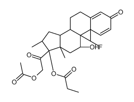 Betamethasone 21-Acetate 17-Propionate Structure