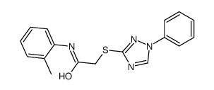 N-(2-methylphenyl)-2-[(1-phenyl-1,2,4-triazol-3-yl)sulfanyl]acetamide Structure