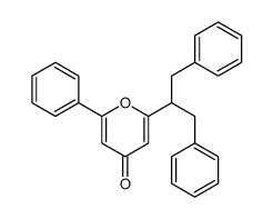 2-(1,3-Diphenylpropan-2-yl)-6-phenyl-4H-pyran-4-one结构式