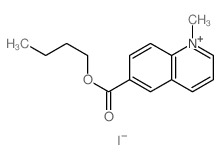 Quinolinium,6-(butoxycarbonyl)-1-methyl-, iodide (1:1) Structure
