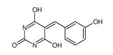 5-[(3-hydroxyphenyl)methylidene]-1,3-diazinane-2,4,6-trione Structure
