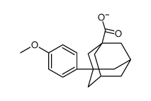 3-(4-Methoxyphenyl)adamantane-1-carboxylic acid结构式