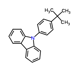 9-(4-叔丁基苯基)-9H-咔唑结构式