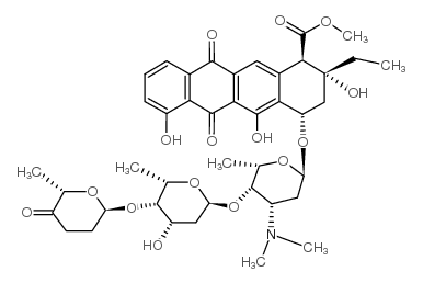 Aclarubicin structure