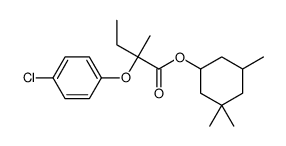 (3,3,5-trimethylcyclohexyl) 2-(4-chlorophenoxy)-2-methylbutanoate Structure