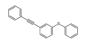 1-(2-phenylethynyl)-3-phenylsulfanylbenzene结构式