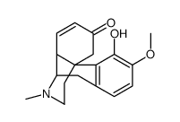 (14alpha)-7,8-didehydro-4-hydroxy-3-methoxy-17-methylmorphinan-6-one Structure