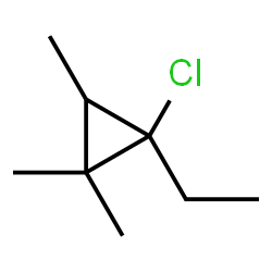 1-Chloro-1-ethyl-2,2,3-trimethylcyclopropane Structure
