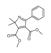 dimethyl 2,2-dimethyl-5-phenylpyrrole-3,4-dicarboxylate Structure