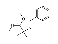 N-benzyl-1,1-dimethoxy-2-methylpropan-2-amine结构式