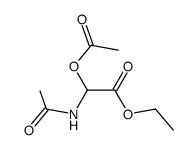 acetoxy-acetylamino-acetic acid ethyl ester Structure