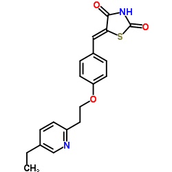 5-(4-(2-(5-Ethylpyridin-2-yl)ethoxy)benzylidene)thiazolidine-2,4-dione picture