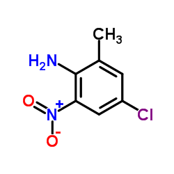 4-氯-2-甲基-6-硝基苯胺结构式