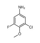 3-Chloro-5-fluoro-4-methoxyaniline Structure