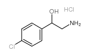 Benzenemethanol, a-(aminomethyl)-4-chloro-,hydrochloride (1:1) Structure
