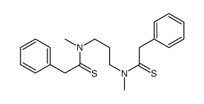 N-methyl-N-[3-[methyl-(2-phenylethanethioyl)amino]propyl]-2-phenylethanethioamide结构式