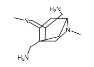 octahydro-2,6-dimethyl-3,8:4,7-dimethano-2,6-naphthyridine-4,8-dimethanamine Structure