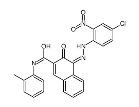 4-[(4-氯-2-硝基苯基)偶氮]-3-羟基-N-(2-甲基苯基)-2-萘甲酰胺结构式