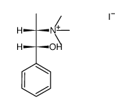 (1S,2R)-(1-methyl-2-phenyl-2-hydroxy)ethyltrimethylammonium iodide Structure