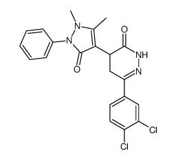 6-(3,4-dichlorophenyl)-4-(4-antipyrinyl)-4,5-dihydropyridazin-3(2H)-one Structure