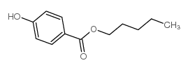 Benzoic acid,4-hydroxy-, pentyl ester Structure