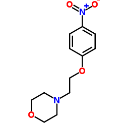 4-[2-(4-硝基苯氧基)乙基吗啉结构式