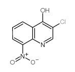 3-氯-8-硝基喹啉-4-醇结构式