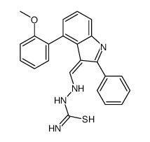 [[(Z)-[4-(2-methoxyphenyl)-2-phenylindol-3-ylidene]methyl]amino]thiourea Structure